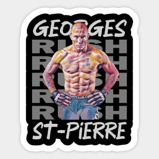 Georges Rush St Pierre Sticker